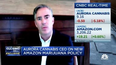 Miguel Martin, CEO of Aurora Cannabis, discusses Amazon’s new marijuana policy